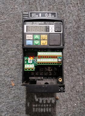 【荣强工控】拆机欧姆龙变频器，3G3MX2-A2002，