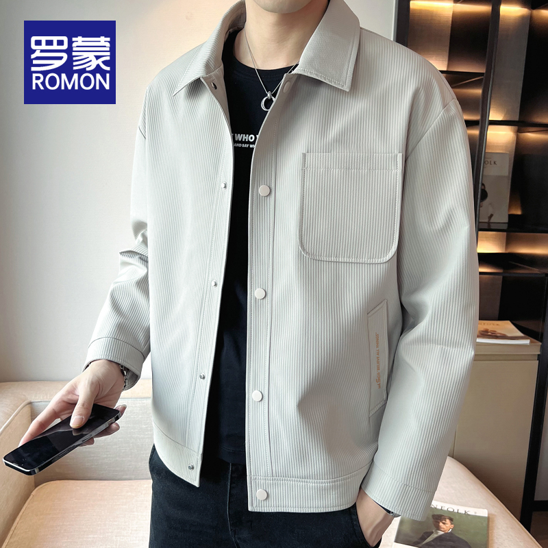 罗蒙夹克外套男春秋款2024新款