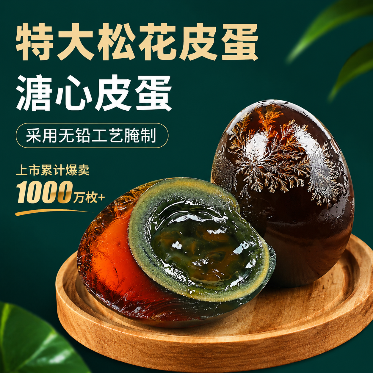 无铅溏心爆浆特大海鸭松花蛋