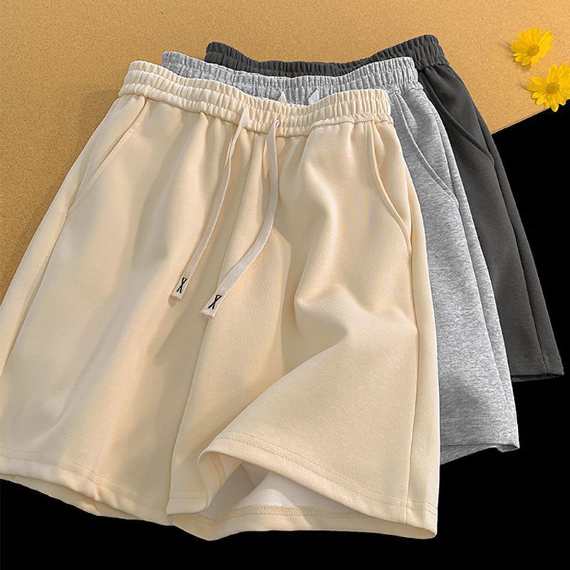 KONZEN休闲短裤男女夏季2025新款高克重华棉五分裤外穿篮球运动裤