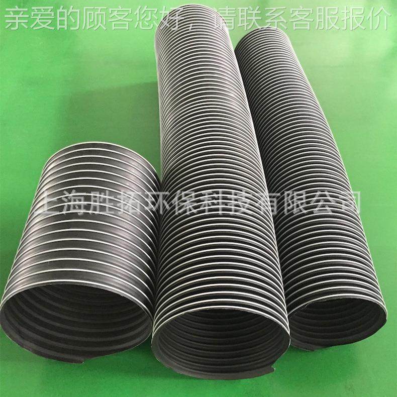 Epdm/pp橡胶耐高温波软纹2号管耐紫外线风通管蚀臭氧腐排风管