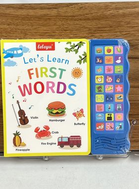 跨境会说话的有声书点读发音英语firstwords儿童认知早教益智玩具