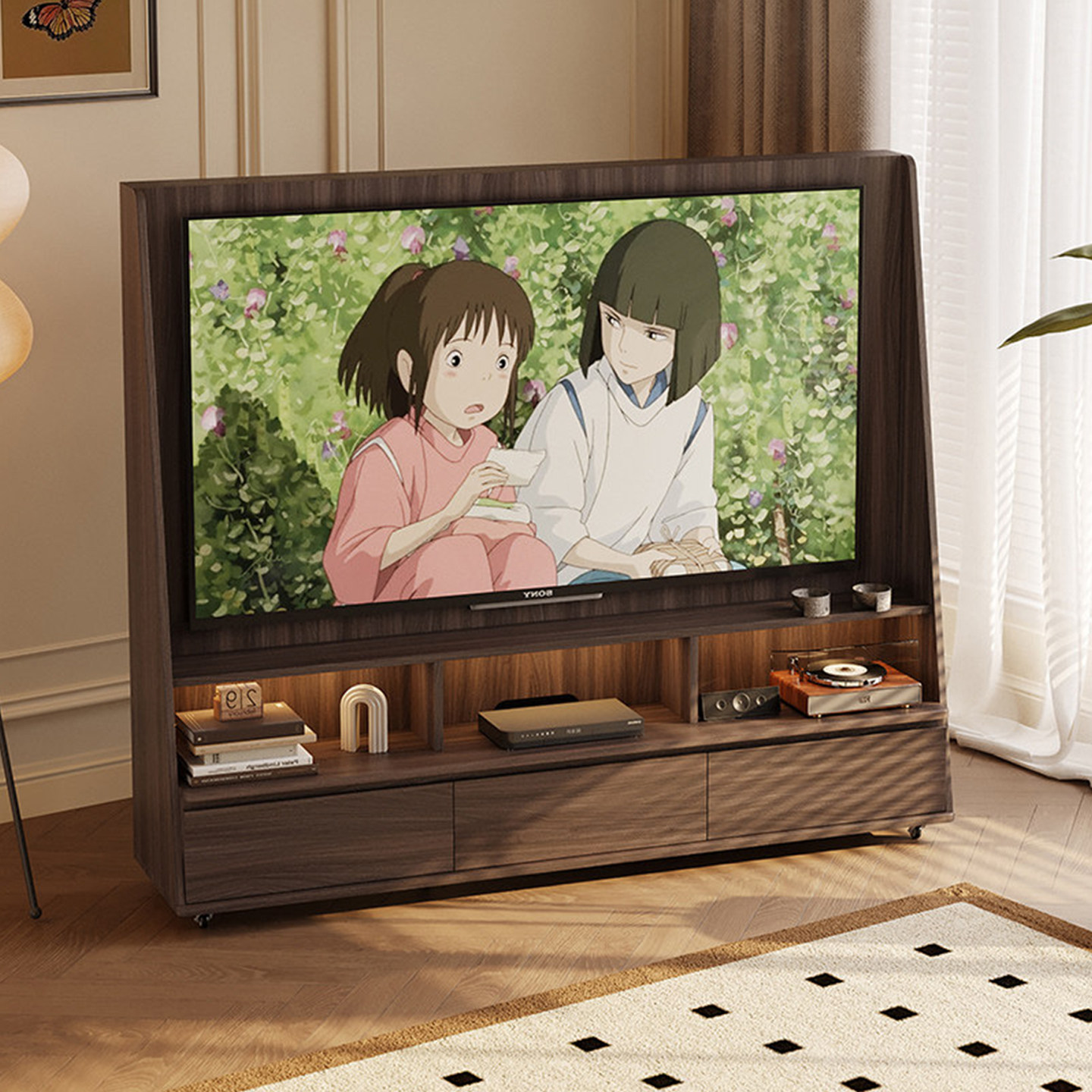 【兔宝宝中古风电视柜】