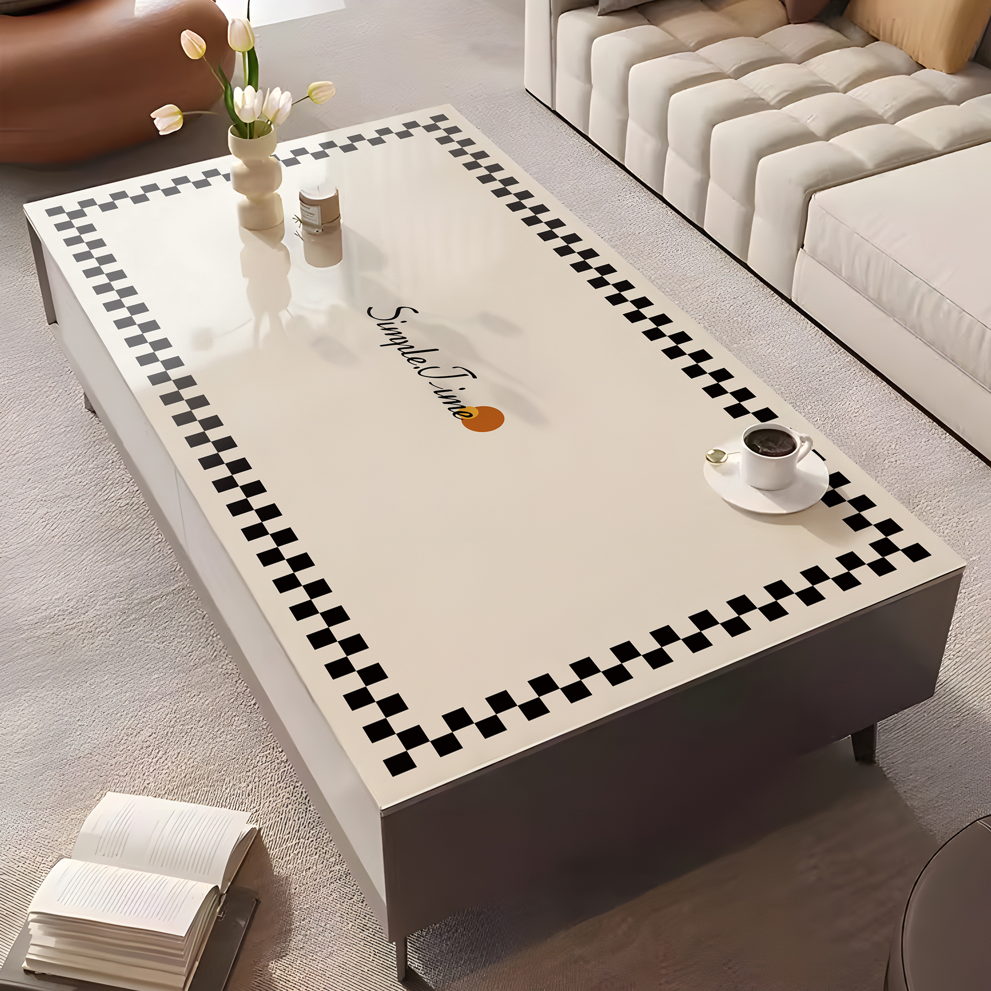 防水防油茶几垫pvc轻奢