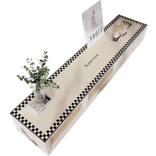 简约电视柜桌垫轻奢高级感防水防油免洗餐边柜盖布鞋柜桌面保护垫