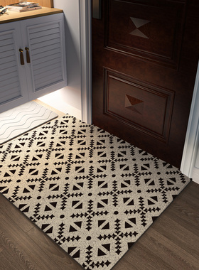 入户门丝圈地垫除尘防滑脚垫家用进门口毯玄关可裁剪定制耐脏地毯