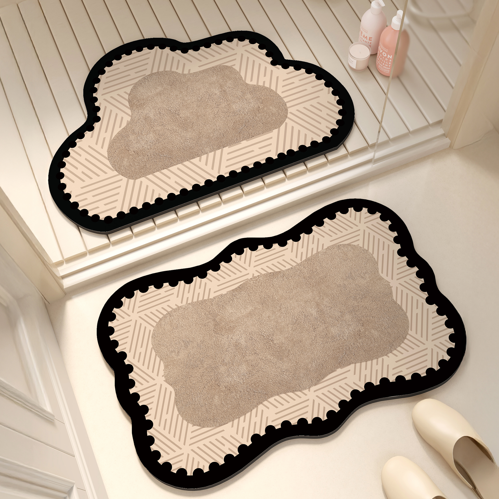 浴室地垫硅藻泥吸水脚垫厕所卫生间门口防滑垫洗漱台耐脏加厚地毯