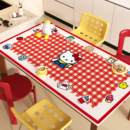 可爱kitty桌布防水防油防烫免洗pvc餐桌垫隔热卡通茶几桌面保护垫