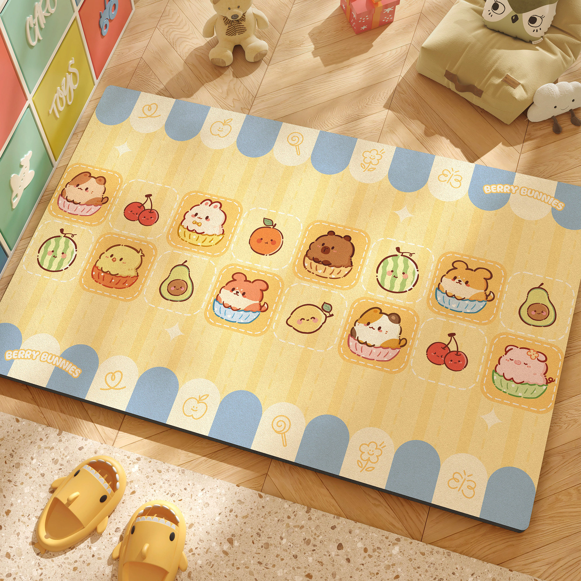 卡通浴室地垫硅藻泥吸水速干厕所洗手间防滑脚垫家用入户门口地毯,居家布艺,家用脚垫,淘宝优惠券,粉丝福利购,淘宝优惠卷