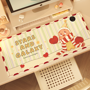 加热鼠标垫办公室电脑发热暖桌垫学生书桌冬天暖手超大加厚桌面垫