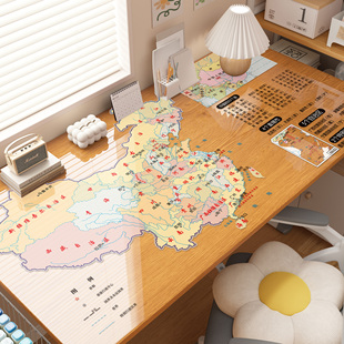 透明书桌垫书桌学生防水防油学习桌垫pvc软玻璃写字台桌面保护垫