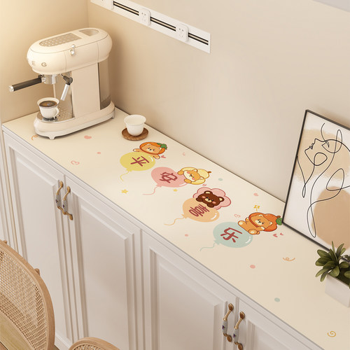 餐边柜鞋柜防脏垫轻奢高级感桌布电视柜台面保护垫免洗防水玄关垫