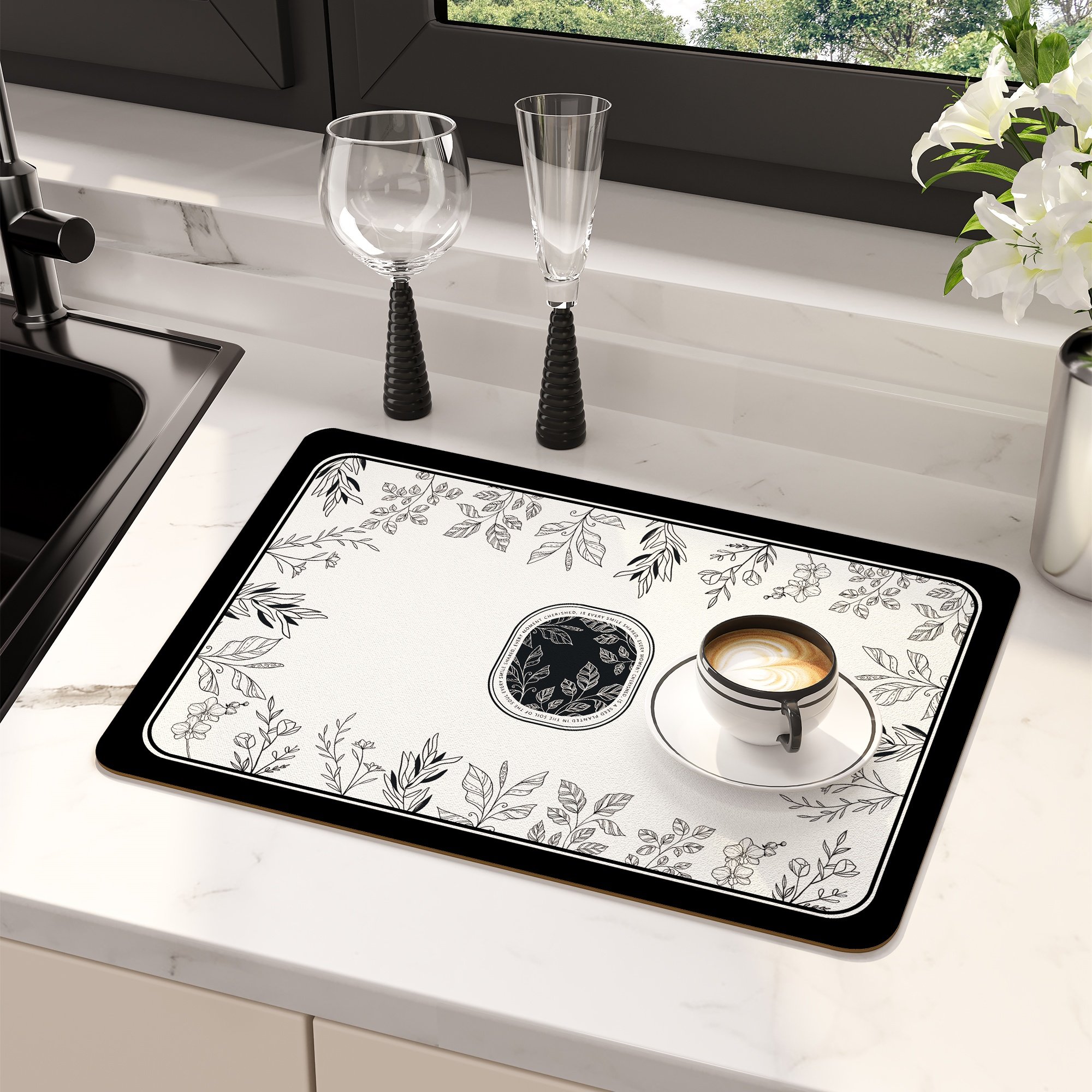 硅藻泥厨房台面沥水垫餐具碗盘餐垫灶台吸水速干咖啡机专用防滑垫,居家布艺,餐垫,淘宝优惠券,粉丝福利购,淘宝优惠卷