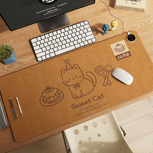 高颜值卡通加热鼠标垫冬天发热暖桌垫办公电脑书桌垫学生写字暖手