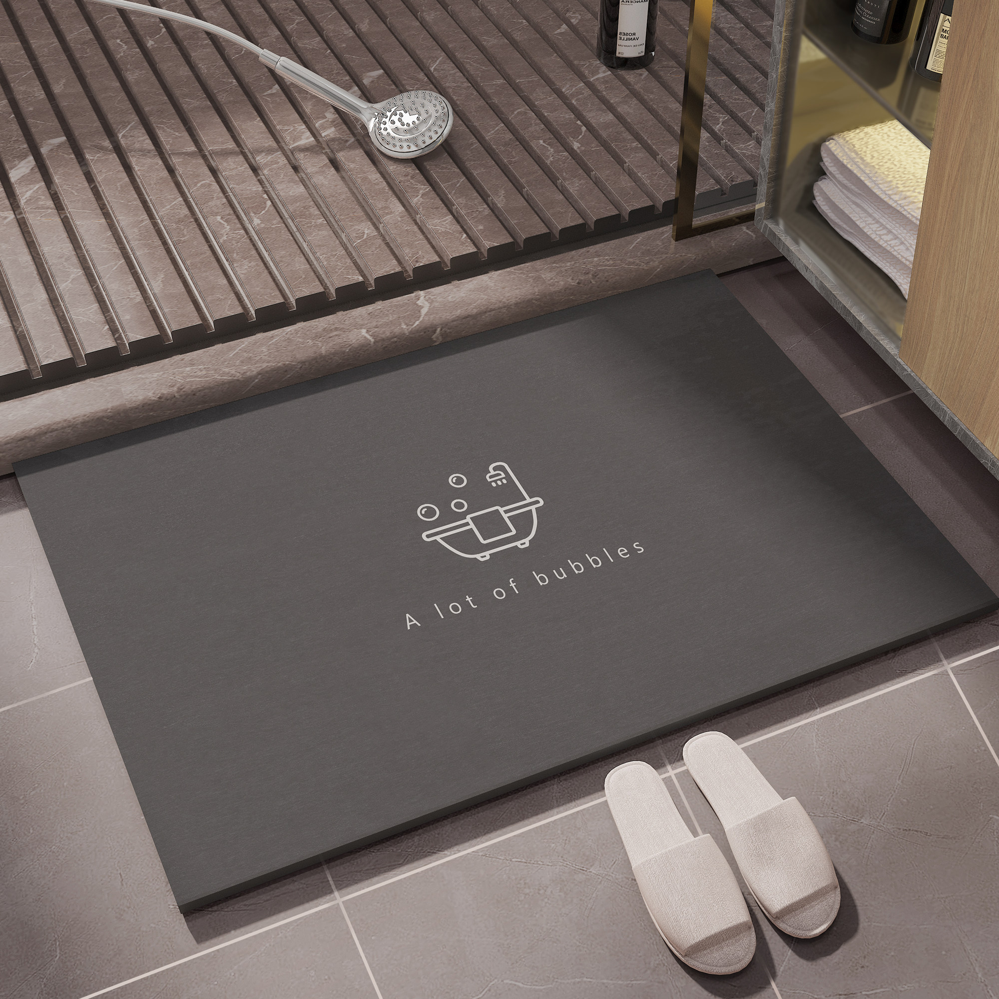 浴室软硅藻泥强吸水地垫生间防滑加厚脚垫洗手间厕所门口地毯门垫,居家布艺,家用脚垫,淘宝优惠券,粉丝福利购,淘宝优惠卷