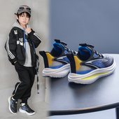 Azta品牌男童运动鞋 小学生跑鞋 2025秋冬皮面防水儿童鞋 子轻便波鞋
