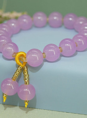 玻璃女甜美弹力绳手链摆摊