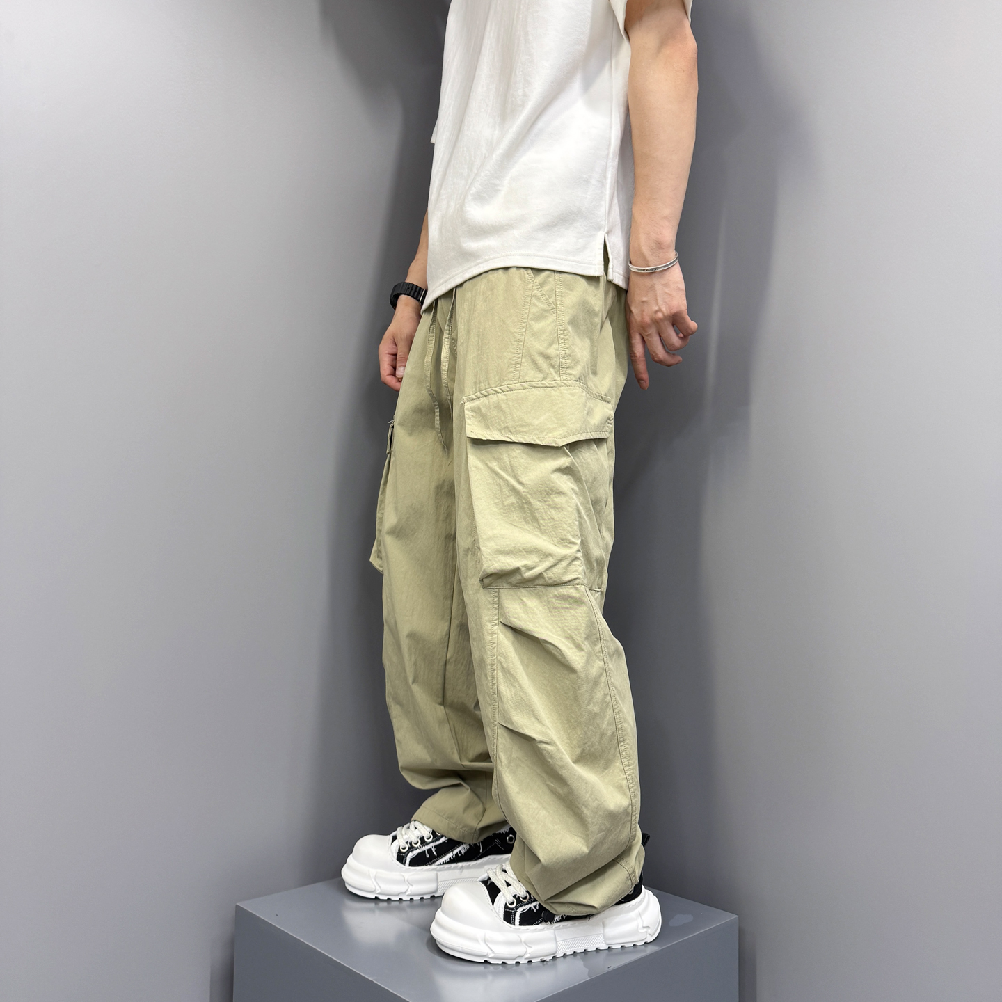 早秋大码休闲裤宽松直筒阔腿长裤