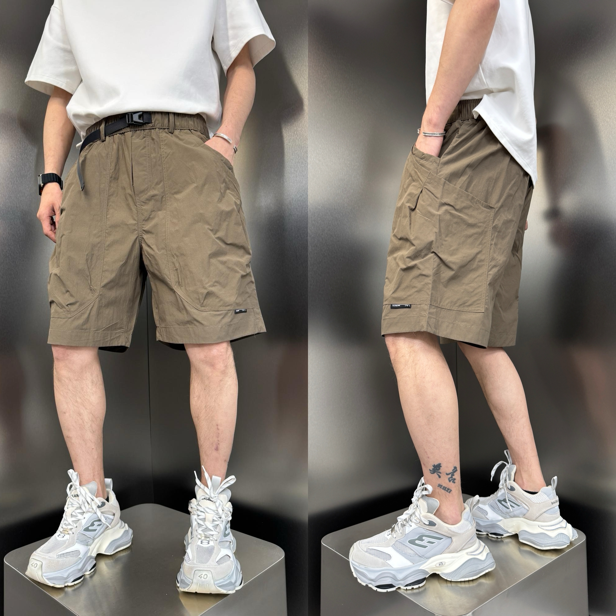 2025夏季新款大口袋工装五分短裤