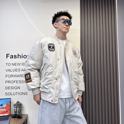 秋冬新款美式加厚棉袄外套情侣款