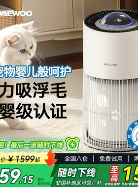 大宇宠物猫用空气净化器吸猫毛浮毛除臭除味除敏浮毛净化机JH02