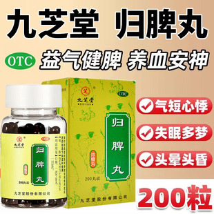 九芝堂归脾丸健脾丸脾虚调理脾胃虚弱湿气重失眠多梦养血安神正品