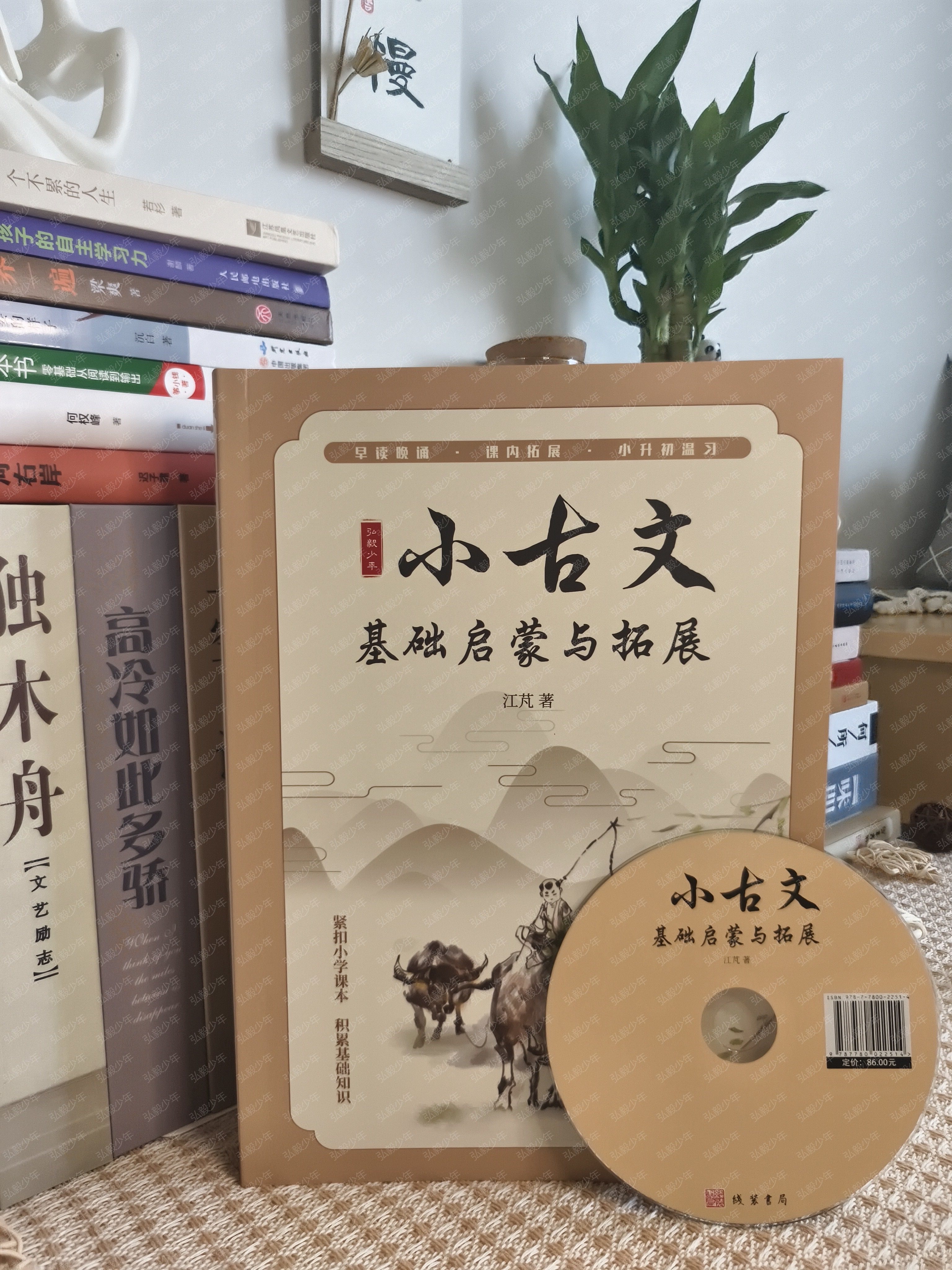 2024年版本,弘毅少年《小古文·基础启蒙与拓展》(内页附带光盘)1-6年级大字版本