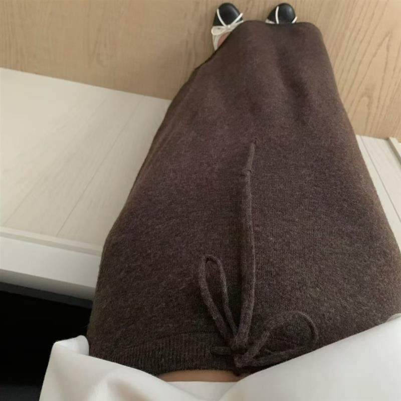 咖色针织半身裙女秋冬2025新款伯克利裙子羊毛直筒裙中长款包臀裙,女装/女士精品,半身裙,淘宝优惠券,粉丝福利购,淘宝优惠卷