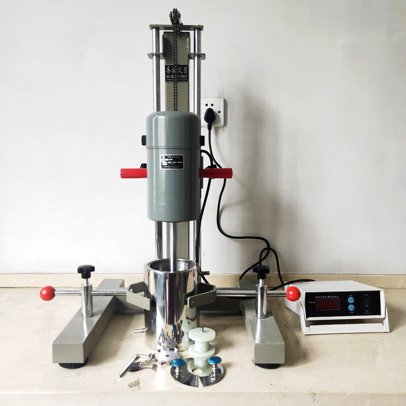 定制实验室涂料高速分散机变频圆管搅拌机研磨匀浆机乳化机数显调