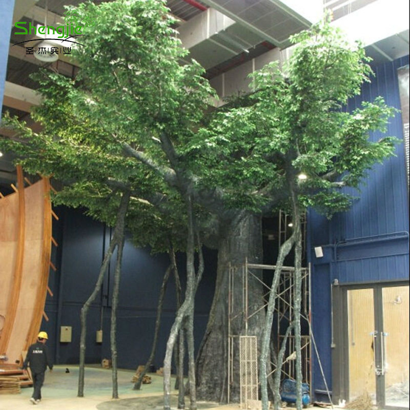 仿真榕树大型室内商场酒店大堂包柱大树造景榕树枝仿真树厂家直销