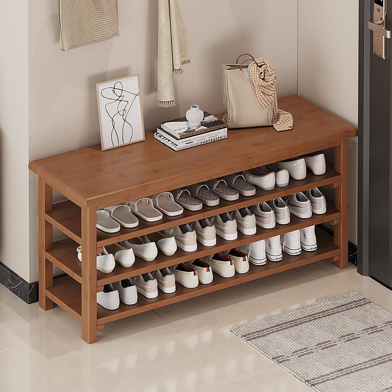 换鞋凳鞋柜一体家用入户门口穿鞋凳多层简约收纳鞋架加厚可坐凳子