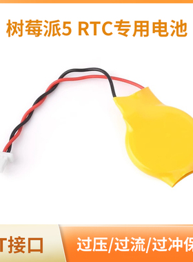 树莓派5 Raspberry Pi RTC电池可充电锂电池rtc电源 2Pin JST接口
