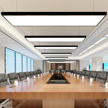 led长条形办公教室灯店铺商超市方通理发店吸吊顶专用造型照明灯