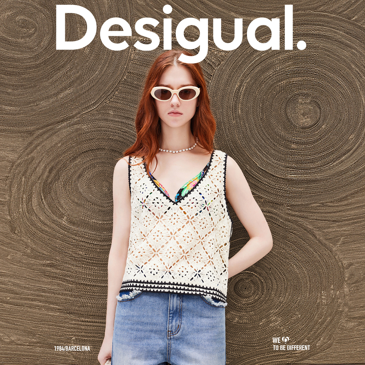 Desigual24春夏新款菱格