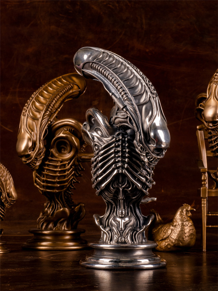 ogrm 奥格作品《异形·alien》银质原大版胸像