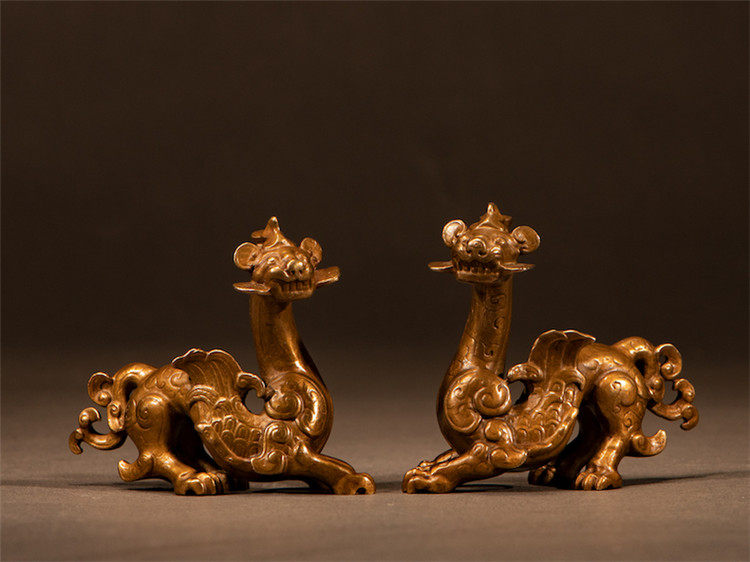 博物馆明尼阿波利斯艺术与设计学院战国青铜双翼兽(貔貅)复制品