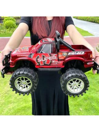 Children's Large Inertia Pickup Truck Off-Road Toy Car, Durable and Crash-Resistant, Big Vehicle for Babies, Street Stall, Boys' Mountain Car