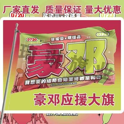 豪邓应援大旗TF家族张峻豪邓佳鑫CP应援旗户外演唱会音乐节旗帜