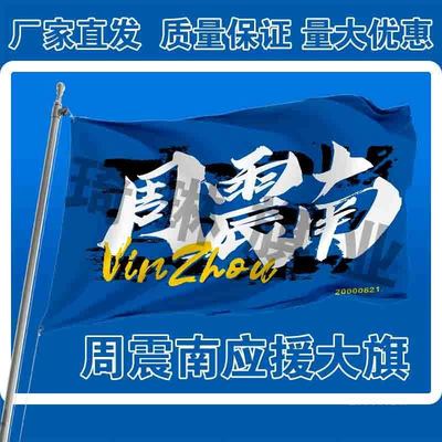周震南应援大旗户外演唱会手持大旗演员音乐节歌手明星大旗定制