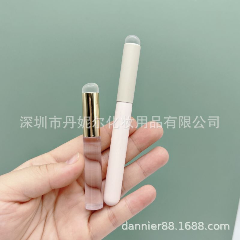 工厂圆头唇刷圆头晕染刷遮瑕刷唇部化妆刷专业工具