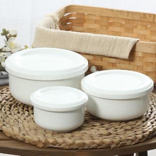 加深带盖碗可微波大号家用泡面碗陶瓷碗饭盒碗骨瓷保鲜碗蒸蛋碗