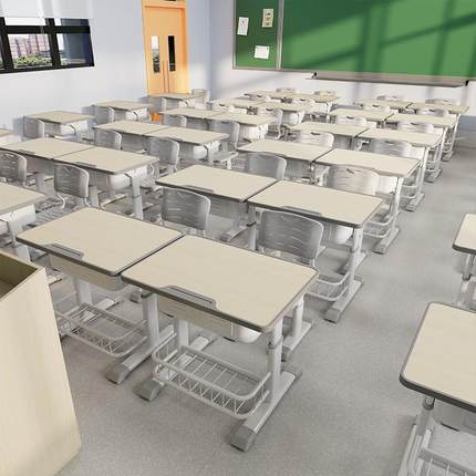 .免安装儿童书桌学习桌椅可升降写字桌小学生家用培训班学校课桌