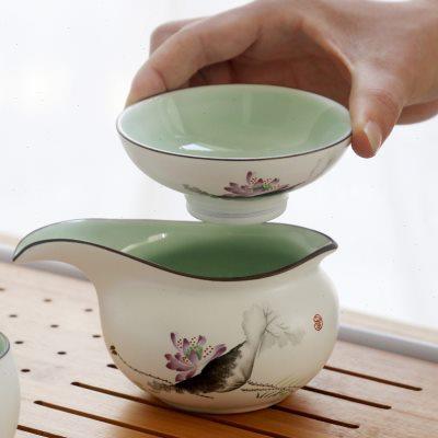 德化陶瓷禅意公道杯分茶壶茶道用配件家用办公室功夫茶具茶海茶器