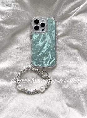 ins夏日薄荷绿羽纱蝴蝶适用于vivo y300i/200i/y78手机壳y76s/100i/y73s气囊y53s小众y35m/y33s女z5i创意u3x