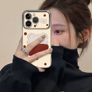 ZKA围巾小熊适用于Realme真我GT7pro手机壳真我Q5PRO硅胶镀窗V23女GT探索版 NEO5se保护套Q3GT2