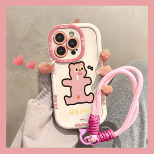 卡通泼墨嘴馋小猫适用于华为nova14pro/13手机壳nova10全包hi nova9se防摔磨砂nova8se/nova7泡芙nova6/5女新