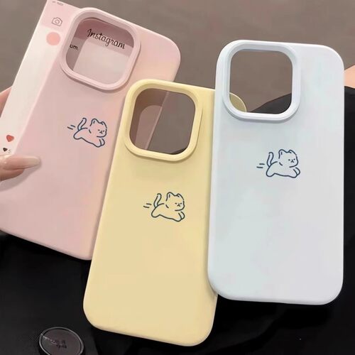 ZKA奔跑小猫适用于vivo x200promini/x100s手机壳s30/20pro/19/18t/16女neo10/9pros/z10turbo亲肤大孔