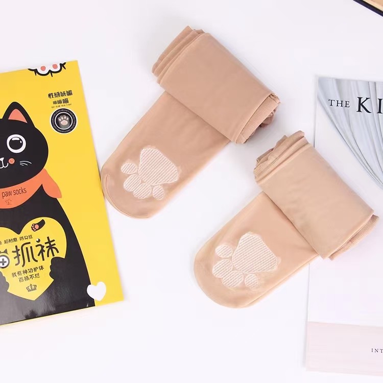 猫爪袜光感防勾丝加档丝袜