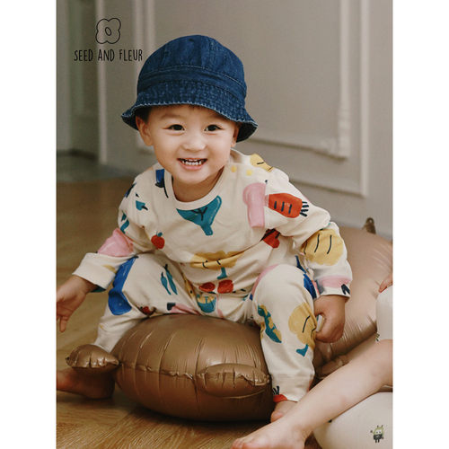 纯棉婴儿爬服连体衣春秋冬