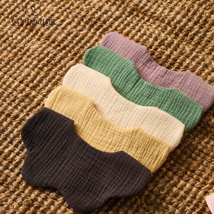 SEED AND FLEUR 种子家纯棉纱布口水巾宝宝围兜防吐奶围嘴,婴童用品,小围嘴,淘宝优惠券,粉丝福利购,淘宝优惠卷